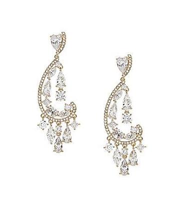 Nadri Cubic Zirconia Chandelier Earrings