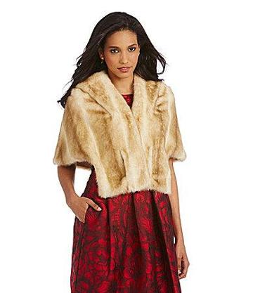 Eliza J Faux-fur Capelet
