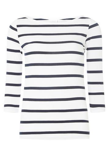 Dorothy Perkins *vila White And Navy T-shirt