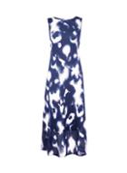 Dorothy Perkins Blue Tie Dye Mesh Midi Dress