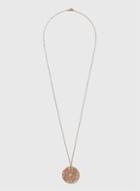 Dorothy Perkins Gold Filigree And Crystal Pendant Necklace