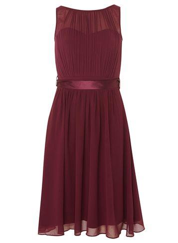 Dorothy Perkins *showcase Blackcurrant Beth Prom Dress