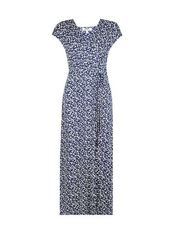 Dorothy Perkins Petite Navy Ditsy Print Maxi Dress
