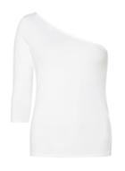 Dorothy Perkins White One Shoulder Top