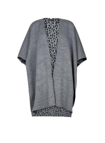 Dorothy Perkins Grey Leopard Print Cape