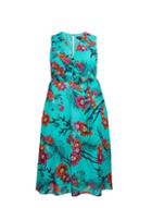 *billie & Blossom Curve Multi Colour Tropical Print Skater Dress