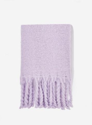 Dorothy Perkins Lilac Plain Brushed Scarf