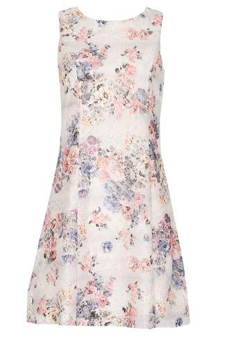 Dorothy Perkins *voulez Vous Pink Flower Lace Dress