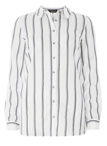 Dorothy Perkins Longline All Over Stripe Shirt