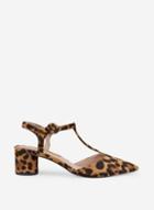 Dorothy Perkins Multi Colour Leopard Print 'eilis' T-bar Court Shoes