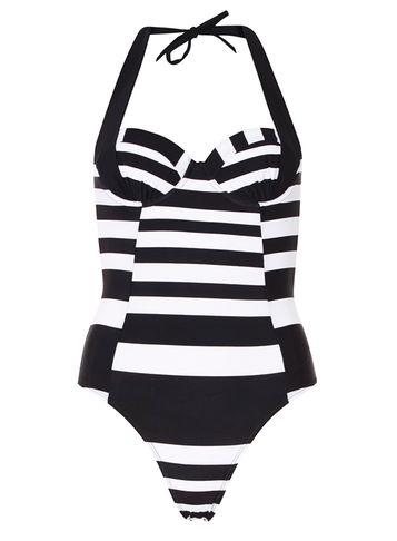 Dorothy Perkins Monochrome Striped Swimsuit