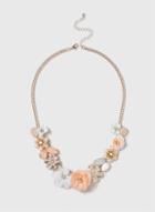 Dorothy Perkins Pastel Sequin Flower Collar Necklace