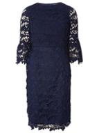 Dorothy Perkins *showcase Gigi Navy Corded Shift Dress