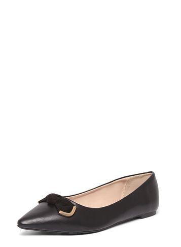 Dorothy Perkins Wide Fit Black Pu 'harrie Pumps