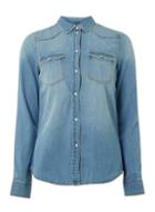 Dorothy Perkins *vero Moda Maria Denim Slim Fit Shirt