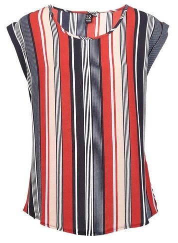 *izabel London Red Striped Boxy T-shirt