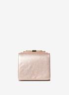 Dorothy Perkins Rose Gold Bow Boxy Clutch