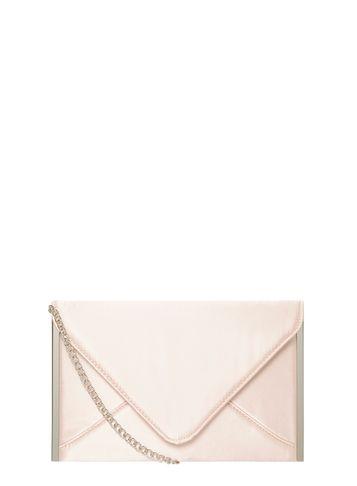 Dorothy Perkins *showcase Blush Satin Clutch Bag