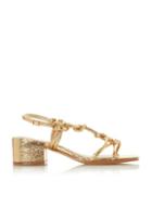 *head Over Heels By Dune Gold Jiji Ladies Mid Heel Sandals