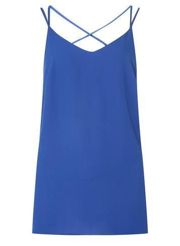 Dorothy Perkins *tall Cobalt Cross Back Camisole Top