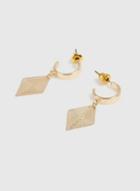 Dorothy Perkins Gold Grecian Drop Huggie Earrings