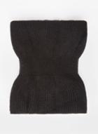 Dorothy Perkins Black Frill Knitted Scarf