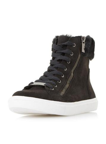 Dorothy Perkins *head Over Heels By Dune Black Everley Trainers