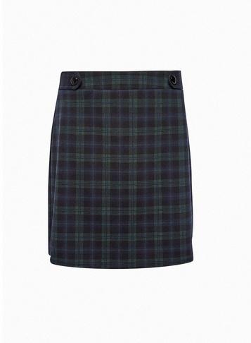 Dorothy Perkins Navy Check Print Mini Skirt