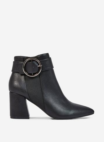 Dorothy Perkins Black Pu Alessia Boots