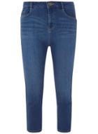 Dorothy Perkins Mid Wash 'shape And Lift' Crop Jeans