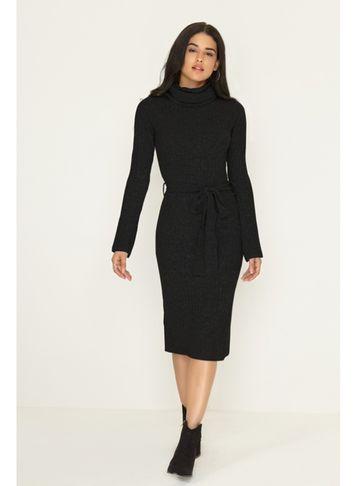 Dorothy Perkins *girls On Film Black Belted Midi Dress