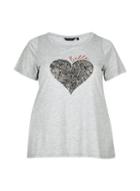 Dorothy Perkins *dp Curve Grey Snake 'belle' Motif T-shirt