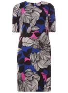 Dorothy Perkins *lily & Franc Multi Coloured Graphic Floral Print Shift Dress