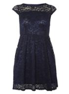Dorothy Perkins *tenki Blue Laced Skater Dress