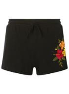 Dorothy Perkins Black Floral Embroidered Shorts