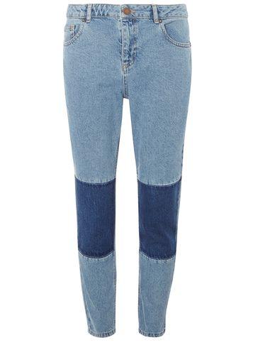 Dorothy Perkins Patchwork Straight-leg Jeans