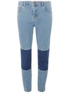 Dorothy Perkins Patchwork Straight-leg Jeans