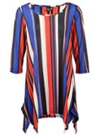 Dorothy Perkins *izabel London Blue Striped Hanky Top