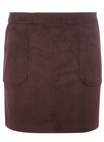 Dorothy Perkins Raisin Patch Pocket Suedette Skirt