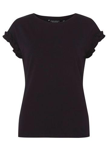 Dorothy Perkins Navy Ruffle Sleeve T-shirt