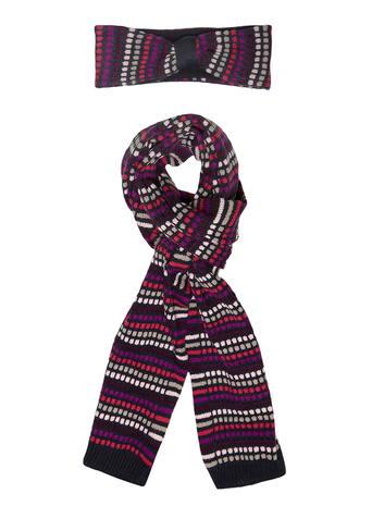 Dorothy Perkins Purple Hat And Scarf Set
