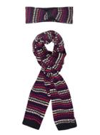 Dorothy Perkins Purple Hat And Scarf Set