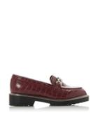 *head Over Heels By Dune Burgundy 'gali' Loafers