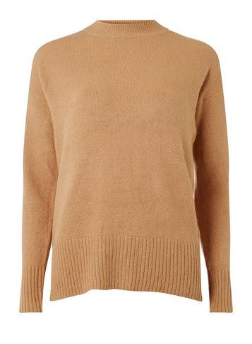Dorothy Perkins Camel Crew Neck Jumper