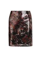 Dorothy Perkins Multi Colour Printed Sequin Mini Skirt