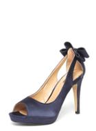 Dorothy Perkins *showcase Navy 'ghost' Bow Court Shoes