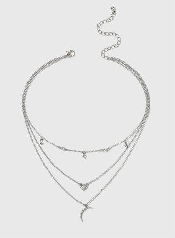 Dorothy Perkins Star And Moon Choker Necklace