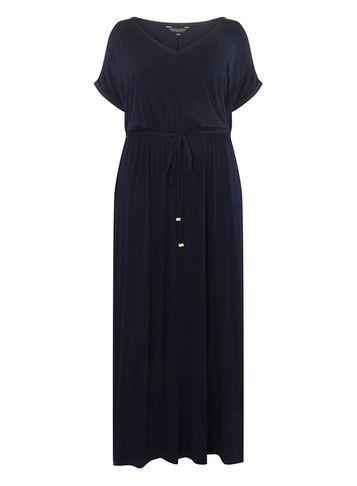 Dorothy Perkins Dp Curve Navy Jersey Maxi Dress