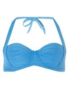 Dorothy Perkins Blue Texture Twoway Bikini Top