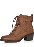 Dorothy Perkins Tan 'believe' Lace Up Boots